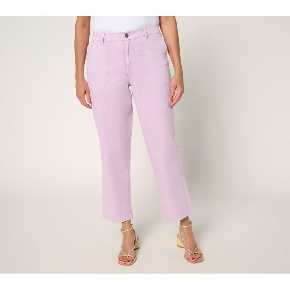 Adidas Women's Pants Sz 16 St Wash Ankle Purple A695691